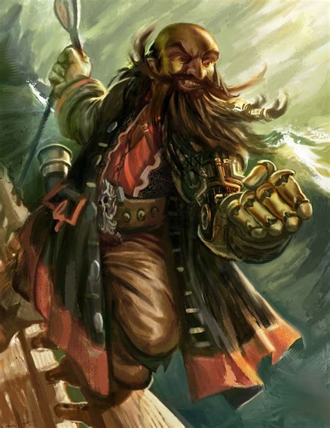 Dwarf Pirate Guy Fantasy Dwarf Dungeons And Dragons Characters