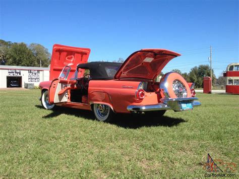 1956 Ford Thunderbird Rare Sunset Coral Kelsey Hayes Wires