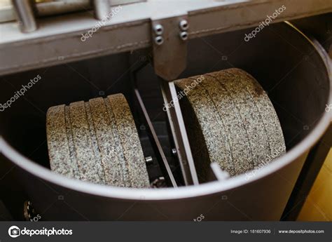 Artisan Chocolate Making Melanger Stone Grinder Stock Photo By