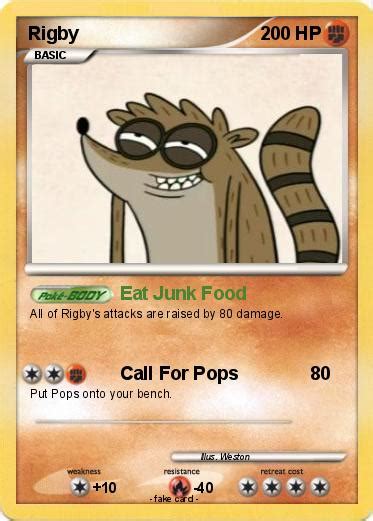 Pokémon Rigby 143 143 Eat Junk Food My Pokemon Card