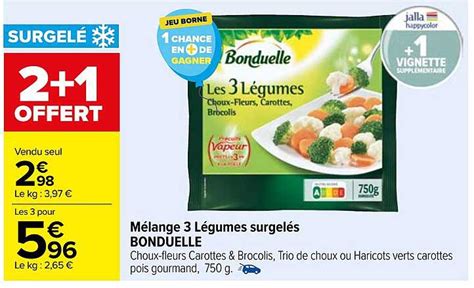 Promo M Lange L Gumes Surgel S Bonduelle Chez Carrefour Icatalogue Fr