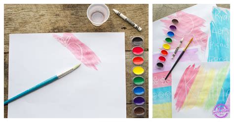 Fun Watercolor Resist Art Idea Using Crayons Sunshine Billingual The Blog