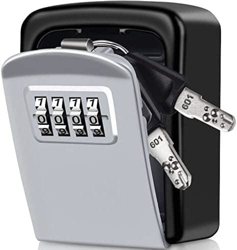 ZHEGE Key Box Key Safe Wall Mounted 4 Digit Combination Key Lock Box