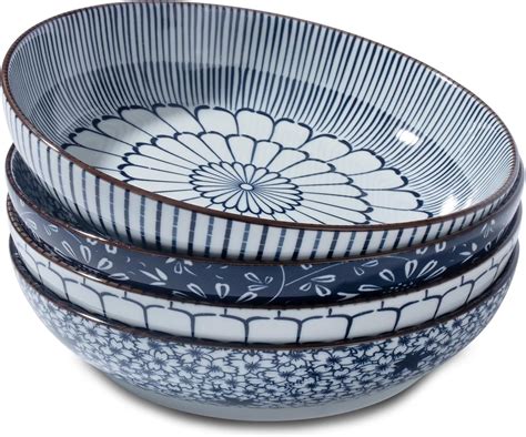 Amazon Jinihfw Large Pasta Bowls Set Of Ceramic Pasta Bowl Set