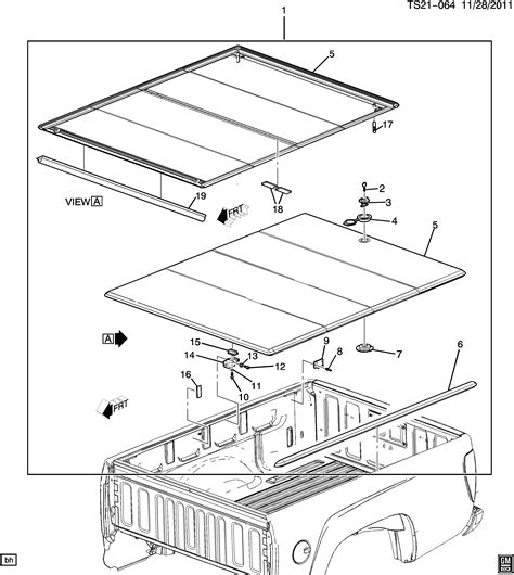 COLORADO SPORT 2WD Cover Pkg Tonneau Chevrolet EPC Online Nemiga