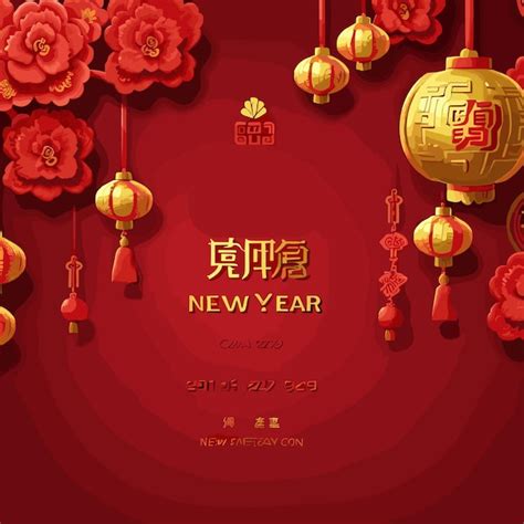 Premium Vector Vector Flat Chinese New Year Background