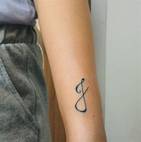 J In Cursive Tattoo / J Daintyinitialtattoo Cursive Tattoos J Tattoo ...