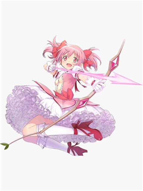 Madoka Kaname Puella Magi Madoka Magica Sticker For Sale By Shinobuuu Redbubble