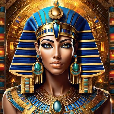 Premium Photo Beautiful Egyptian Pharaonic Queen With Pharaonic Jewelry