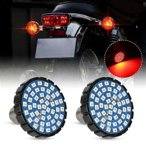 1157 Led Light Bulbs For Harley Davidson Motorcycles Tsv 2x 1157 48smd Led Red Tail Lights Kit