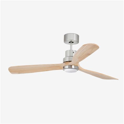 Dc Faro Lantau Led Matt Nickel Pine Ceiling Fan With Dc Motor