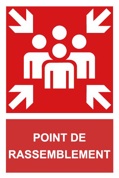 Point De Rassemblement F407 étiquettes Et Panneaux Dincendie Et De
