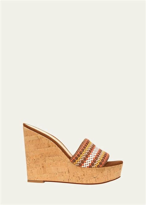 Veronica Beard Dali Multi Woven Cork Wedge Sandals ShopStyle