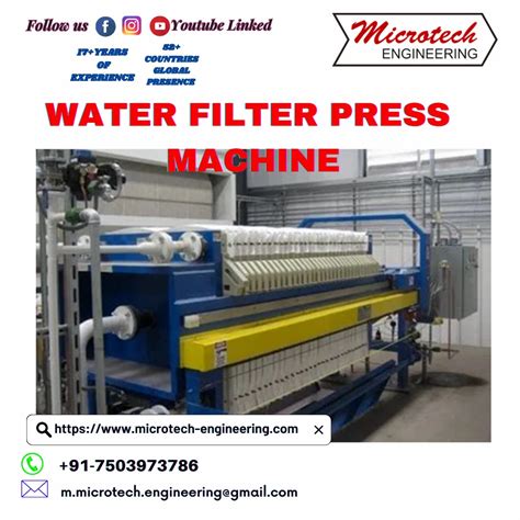 Mirror Polish WATER FILTER PRESS MACHINE Filtration Capacity 500