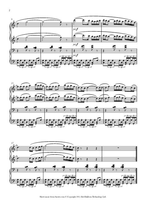 Ravel Bolero Sheet Music For Piano Duet 8notes