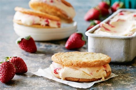 Strawberry Shortcake Ice Cream Sandwiches Recipe Au