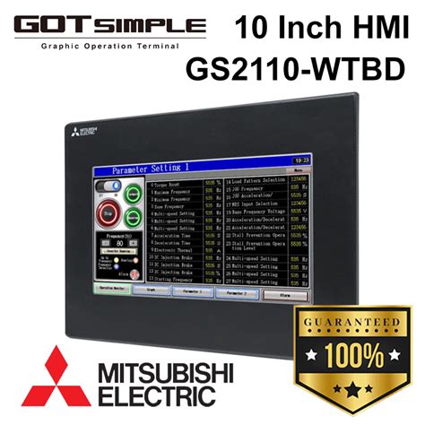 Mitsubishi GS2110 WTBD N HMI Human Machine Interface PLC Touch Screen