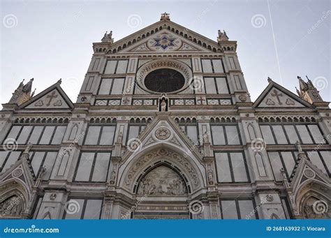 Basilica Santa Croce From Piazza Santa Croce Square Of FLorence