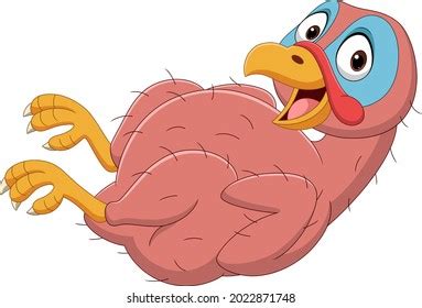 Cartoon Funny Turkey Bird Naked Stock Vector Royalty Free