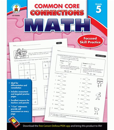 Math Grade 5 Common Core Common Core Worksheets