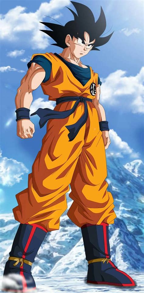 The Dragon Ball Character Is In Action With His Hands On His Hips And Looking At Something