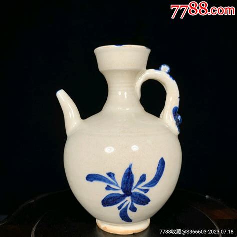 唐邢窑青花水注，高125直径85cm 价格200元 Se95117938 彩绘瓷彩瓷 零售 7788收藏收藏热线