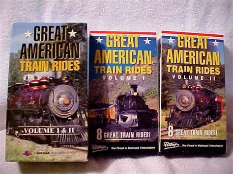 Vhs Great American Train Rides Volumes Pentrex Vintage G