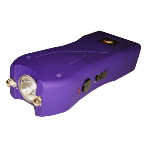 Purple Max Power Rechargeable Stun Gun Built In Led Light Wi