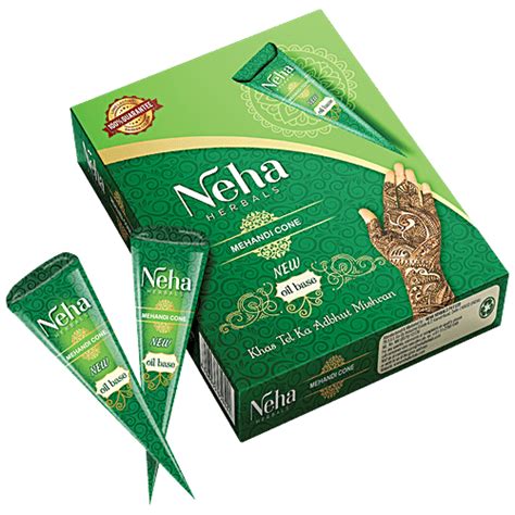 Buy Neha Herbals Mehandi Cone With Oil Base High Quality Easy To Use