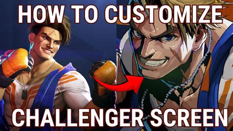 How To Change Challenger Screen Portrait And Title In Street Fighter 6