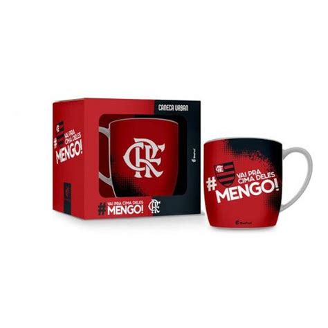 Caneca Brasfoot Porcelana Urban Ml Flamengo Caneca De Ch E Caf