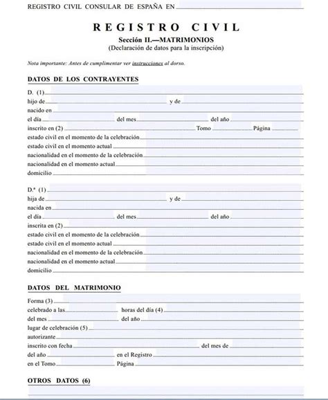 Inscripci N De Matrimonio En Espa A Jur Dico F Cil