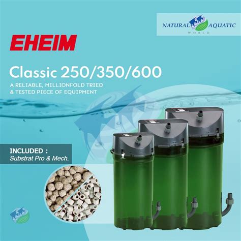 EHEIM Classic 250 350 600 External Filter Canister Filter 2213