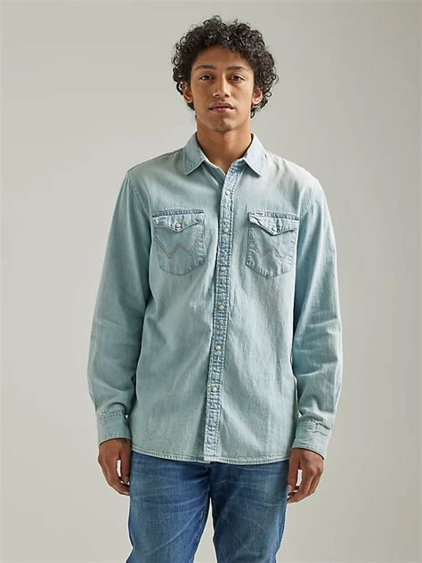 Men's Denim Shirts | Wrangler®