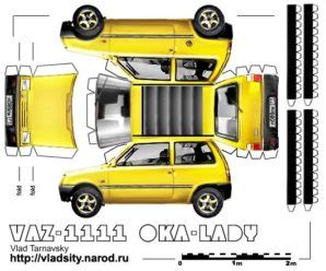 Модели советских машин из бумаги развертки для склеивания - Autoshtuchka