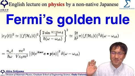 Fermi S Golden Rule Youtube