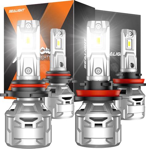 SEALIGHT H11 H9 H8 9005 HB3 LED Head Bulbs 44000 Lumens 80W 6500K Cool