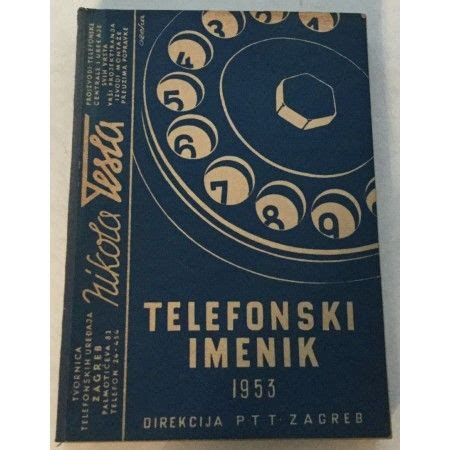 TELEFONSKI IMENIK DIREKCIJA PTT ZAGREB 1953 Advertising Material