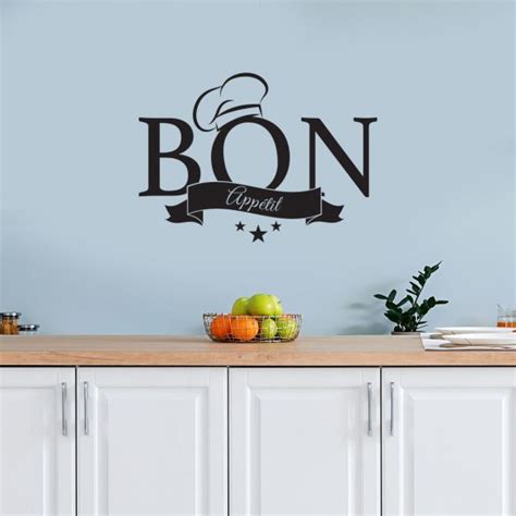 Sticker Mural Cuisine Bon App Tit Personnalis Stickers Muraux Cuisine