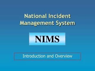 Ppt National Incident Management System Nims Update Powerpoint