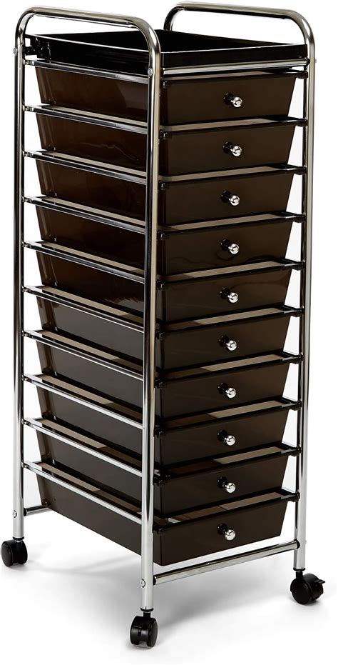 Seville Classics 10 Drawer Multipurpose Mobile Rolling