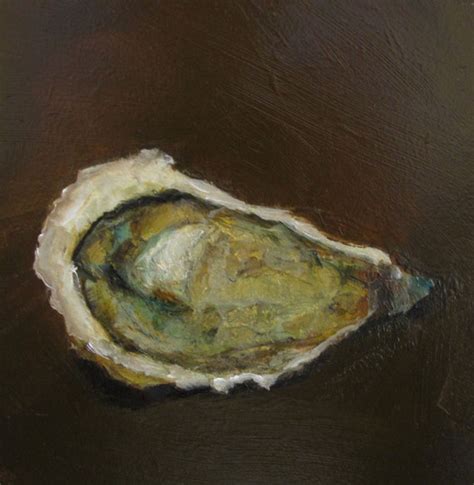 Original Oyster Seafood Abstract Food Culinary Art Painting