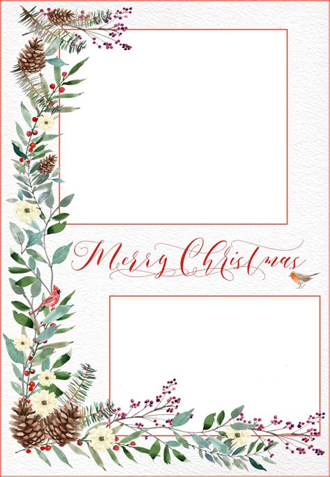 Printable Christmas Card Templates