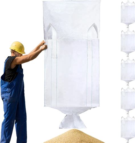 Amazon Pcs Fibc Bulk Bag With Handle Construction Bags Dumpster