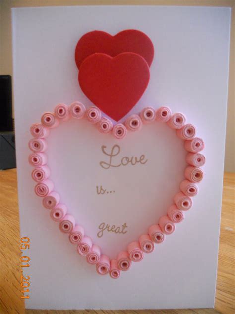 Quilled Valentines Day Cards ~ Sheetals Nook