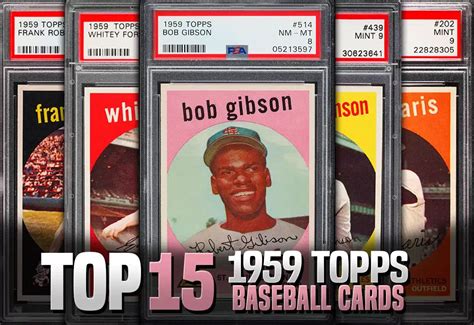 The Best 1959 Topps Baseball Cards Highest Selling Prices