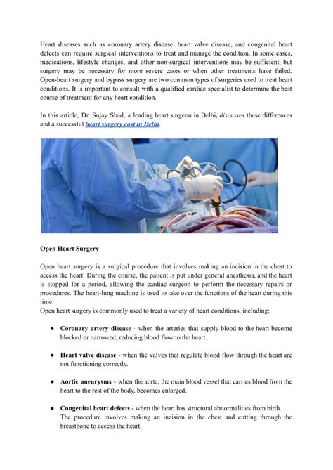 PPT How Does Open Heart Surgery Differ From Bypass Surgery