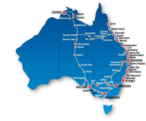 Australia East Coast map - Map of Australia East Coast (Australia and ...