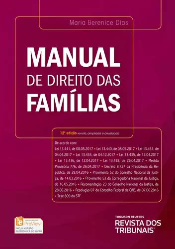 Manual De Direito Das Fam Lias Edi O Frete Gr Tis