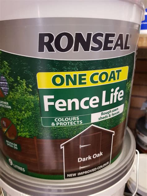 3 X Ronseal One Coat Fence Paint In B9 Birmingham Für £ 2000 Zum
